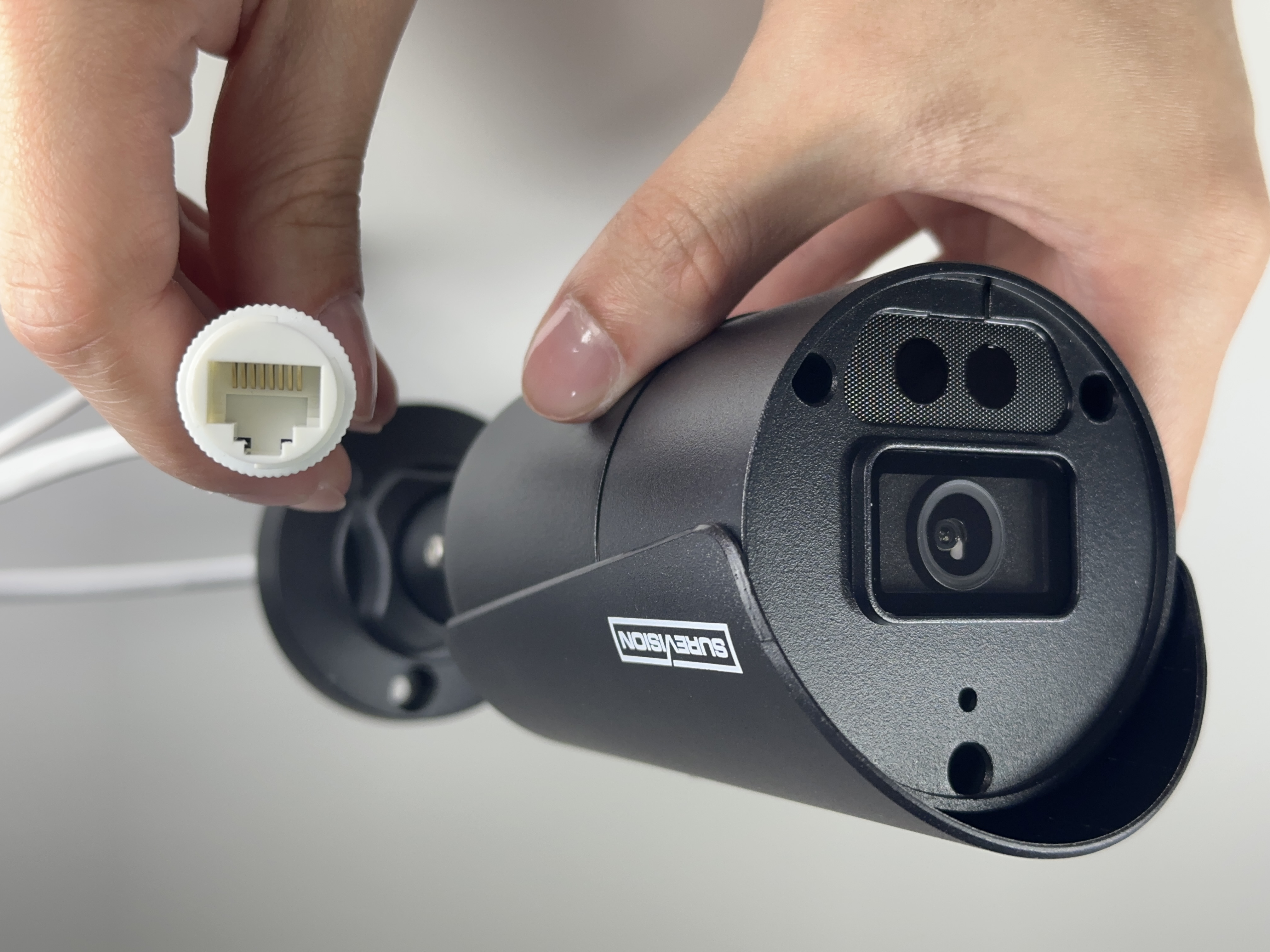 Bullet POE Security Camera with Microphone and Night Vision