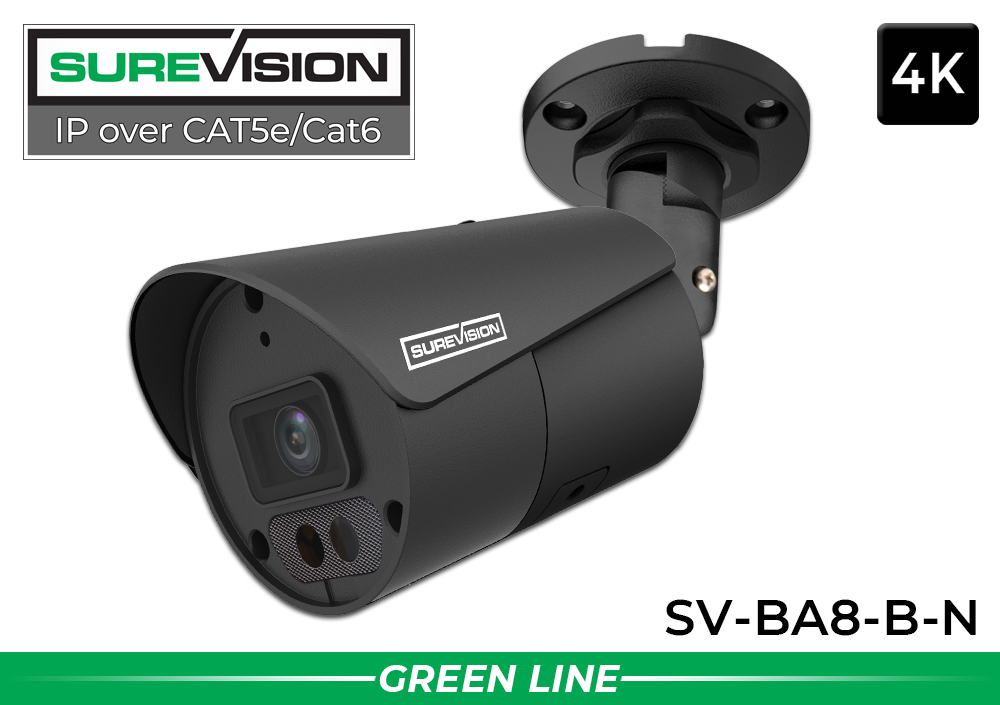 Outdoor 4K Bullet Camera with Night Vision - Audio - POE Outdoor 4K Bullet Camera with Night Vision - Audio - POE