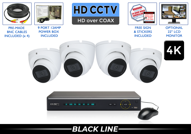 32 1080p Full HD Security CCTV Monitors w/ BNC & HDMI Inputs