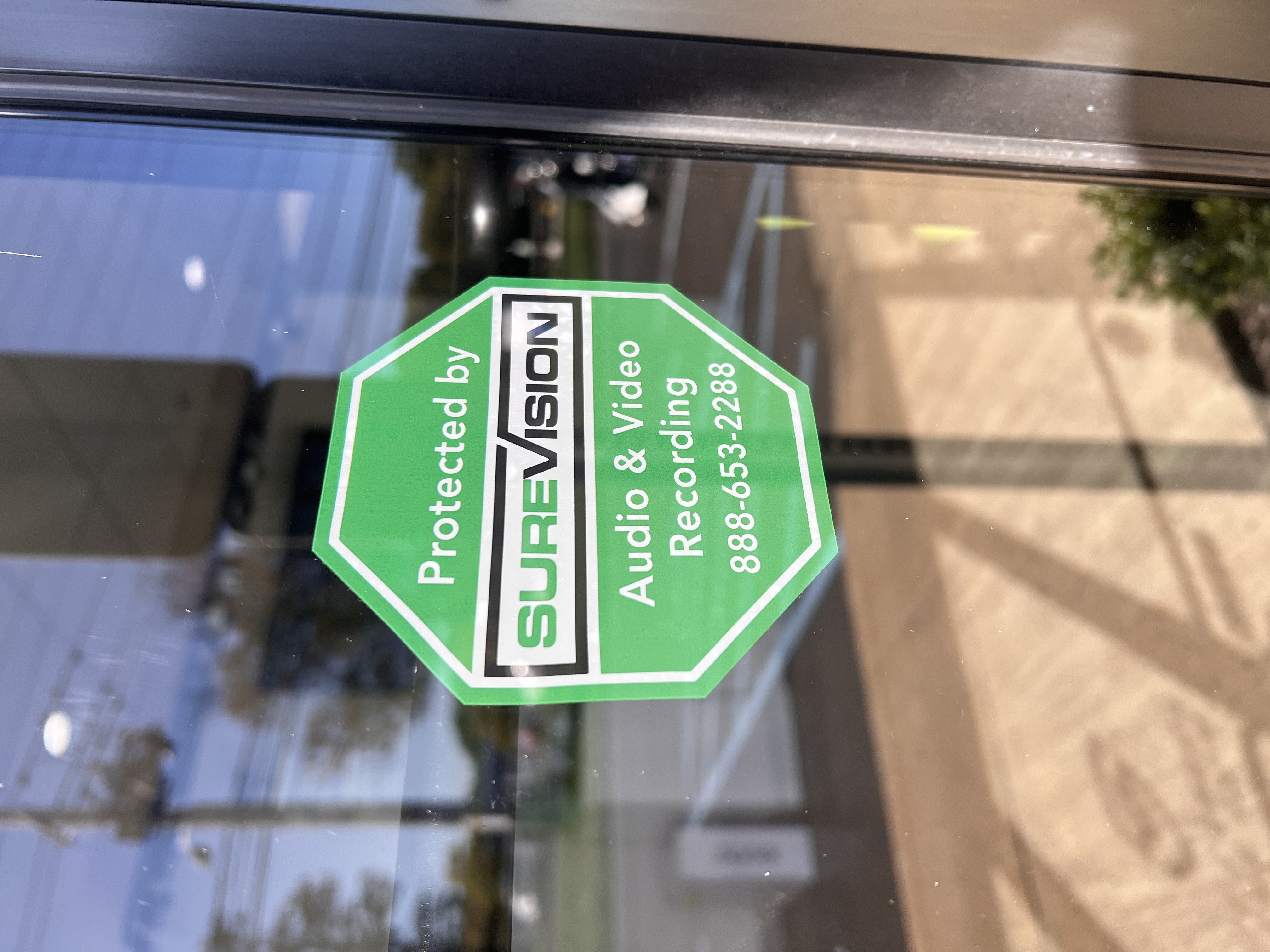SureVision Surveillance Window Cling (Indoor or Outdoor Use) 4 Inches x 4 Inches SureVision Surveillance Window Cling (Indoor or Outdoor Use) 4 Inches x 4 Inches