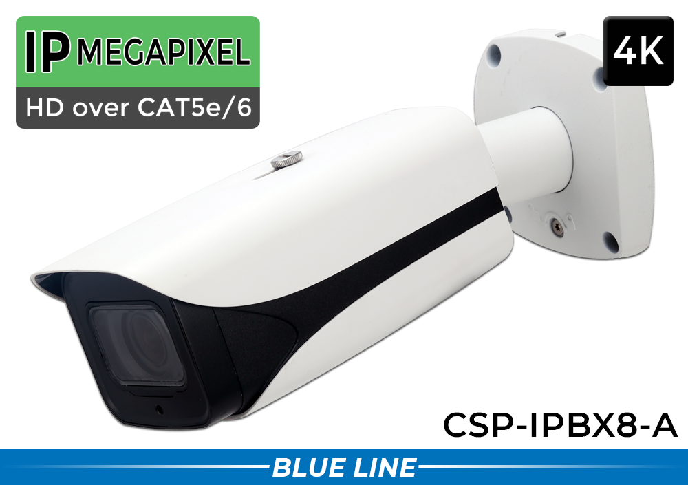 8MP 4K Super Long Range IP Camera with 8-32mm Lens and Night Vision