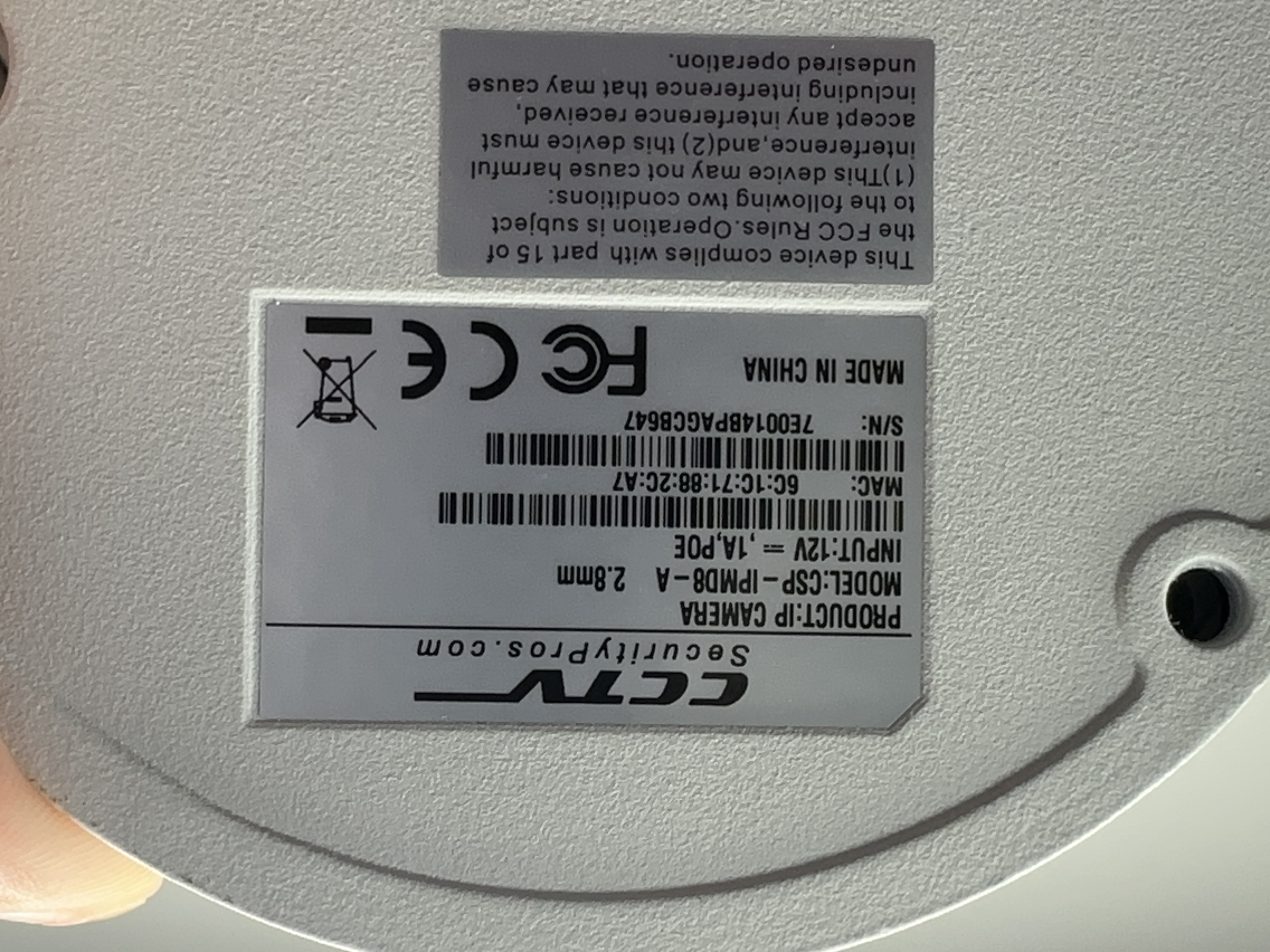 (CSP-IPMD8-A) Blue Line - 4K Infrared Vandal Dome IP Camera / BS809
