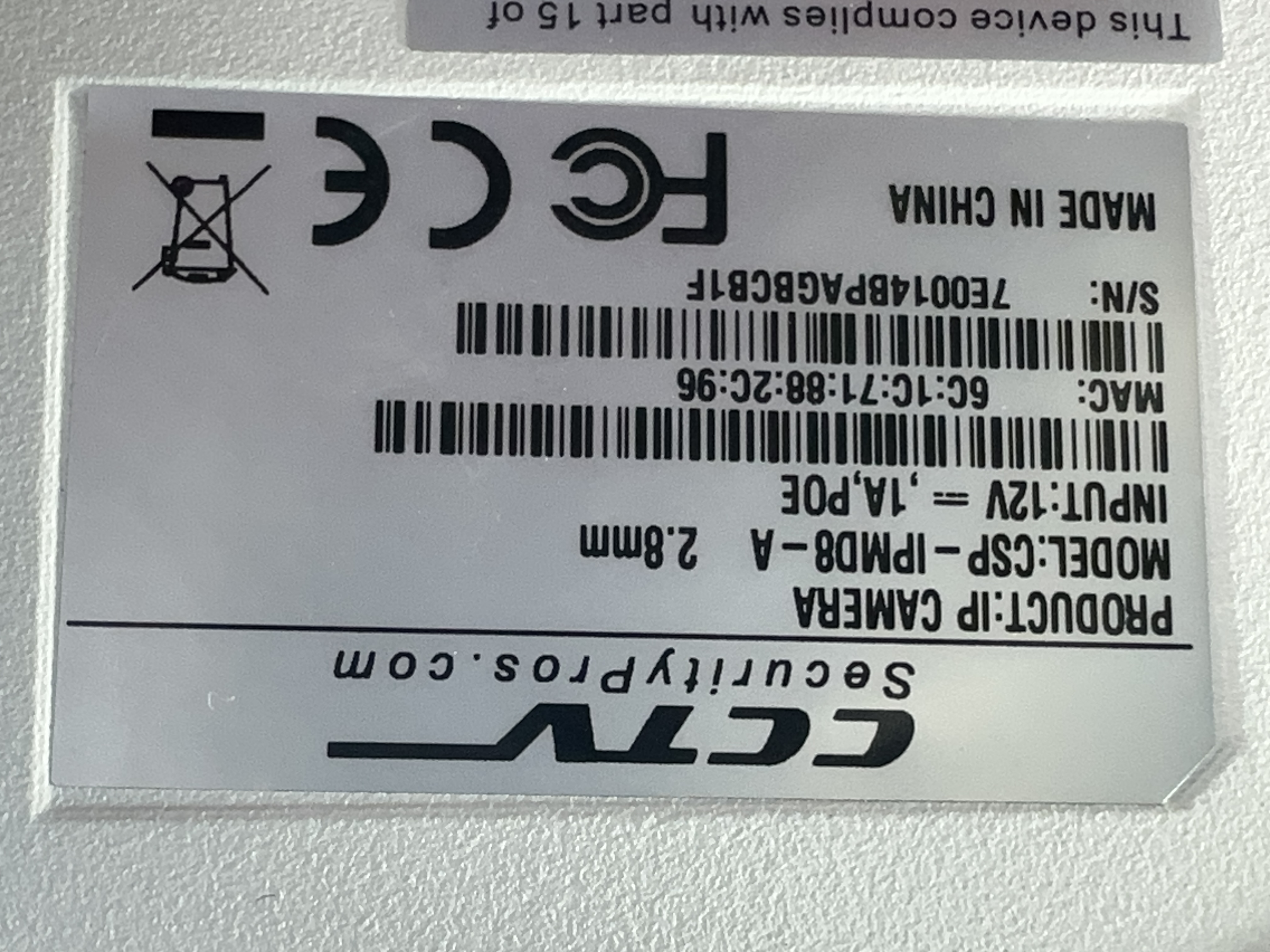 (CSP-IPMD8-A) Blue Line - 4K Infrared Vandal Dome IP Camera / BS814
