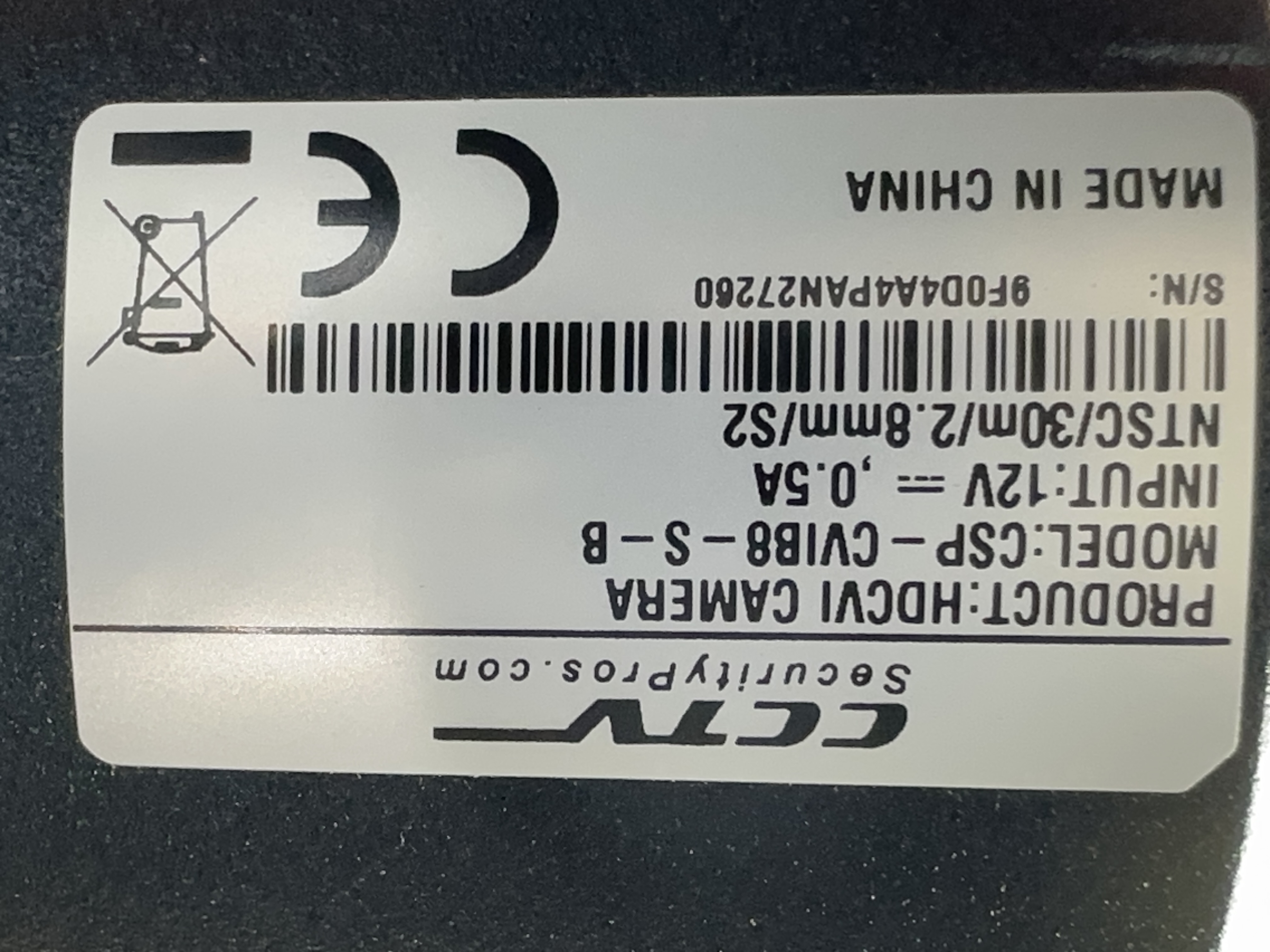 (CSP-CVIB8-S) Black LIne - HD over Coax 4K Infrared Bullet Camera / BS819