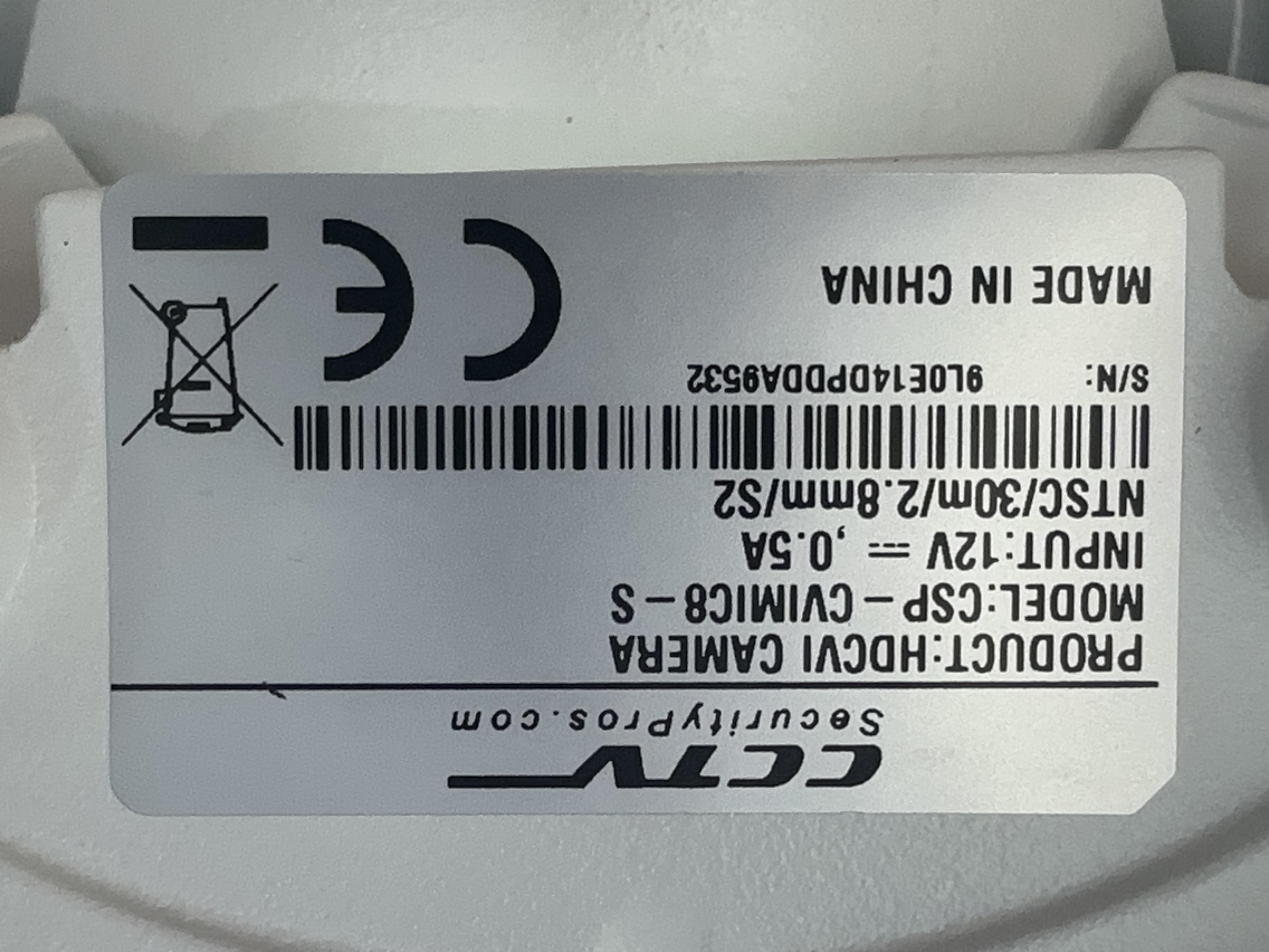 (CSP-CVIMIC8-S) Black LIne - HD over Coax 4K Infrared Bullet Camera / BS822