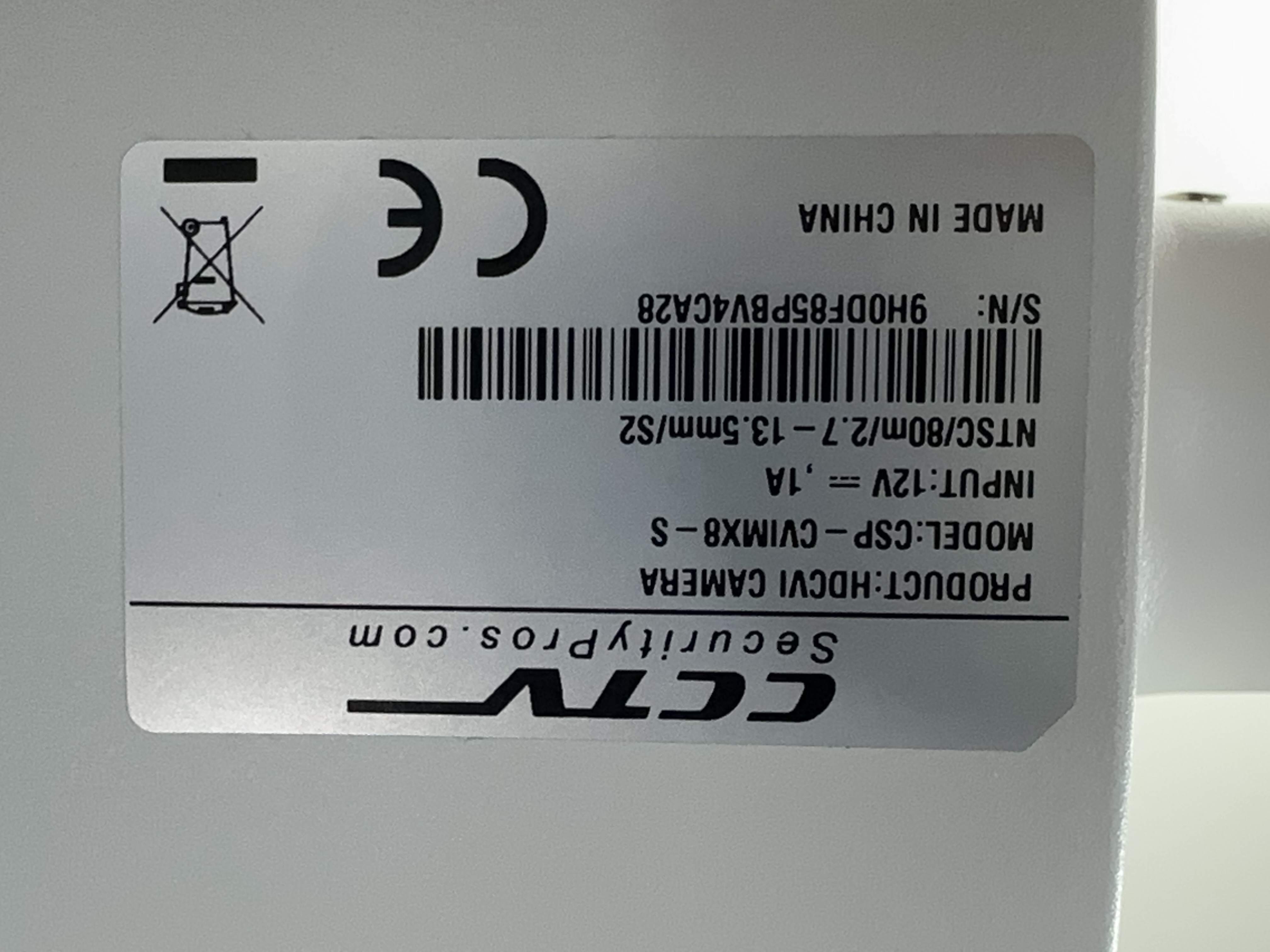 (CSP-CVIMX8-S) Black LIne - HD over Coax 4K Infrared Bullet Camera / BS826