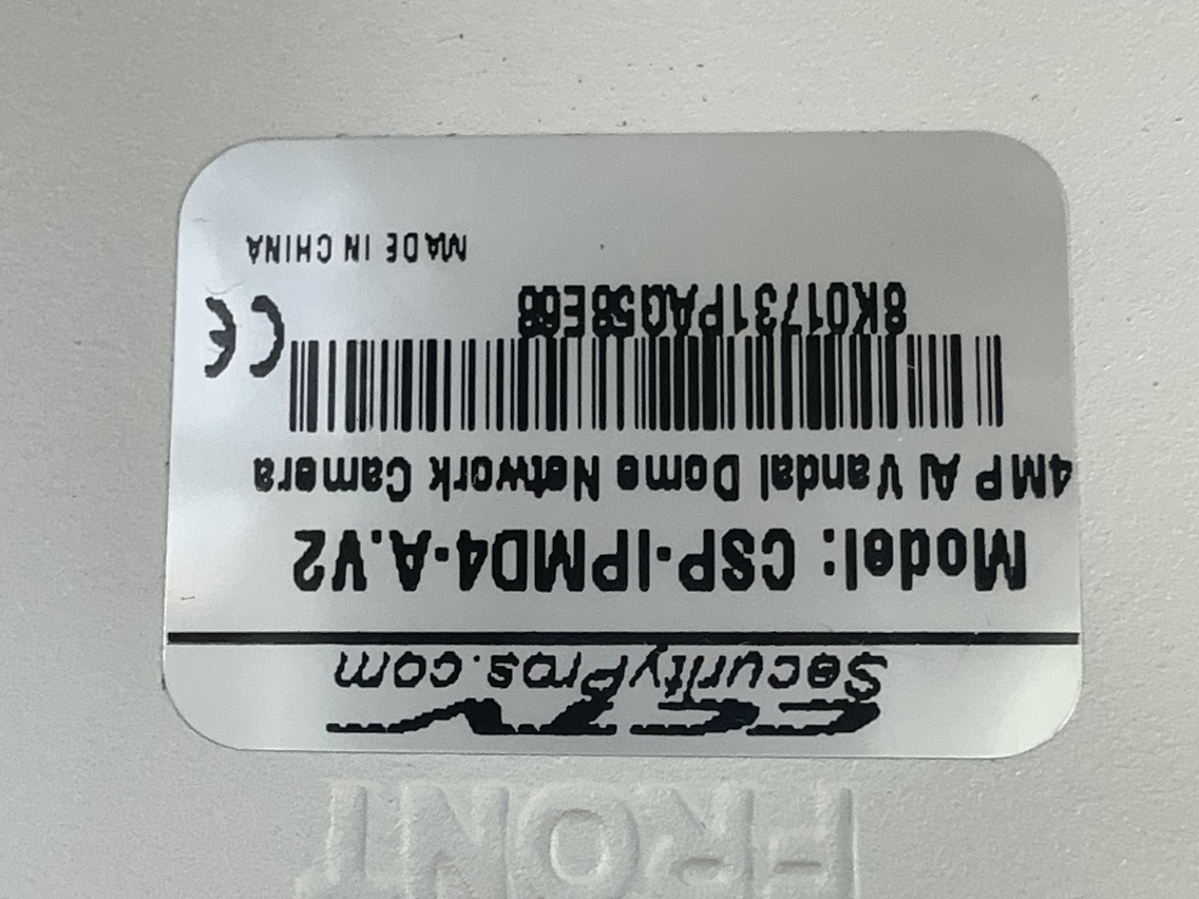 (CSP-IPMD4-A) Blue Line - 4MP Infrared Vandal Dome IP Camera / BS827