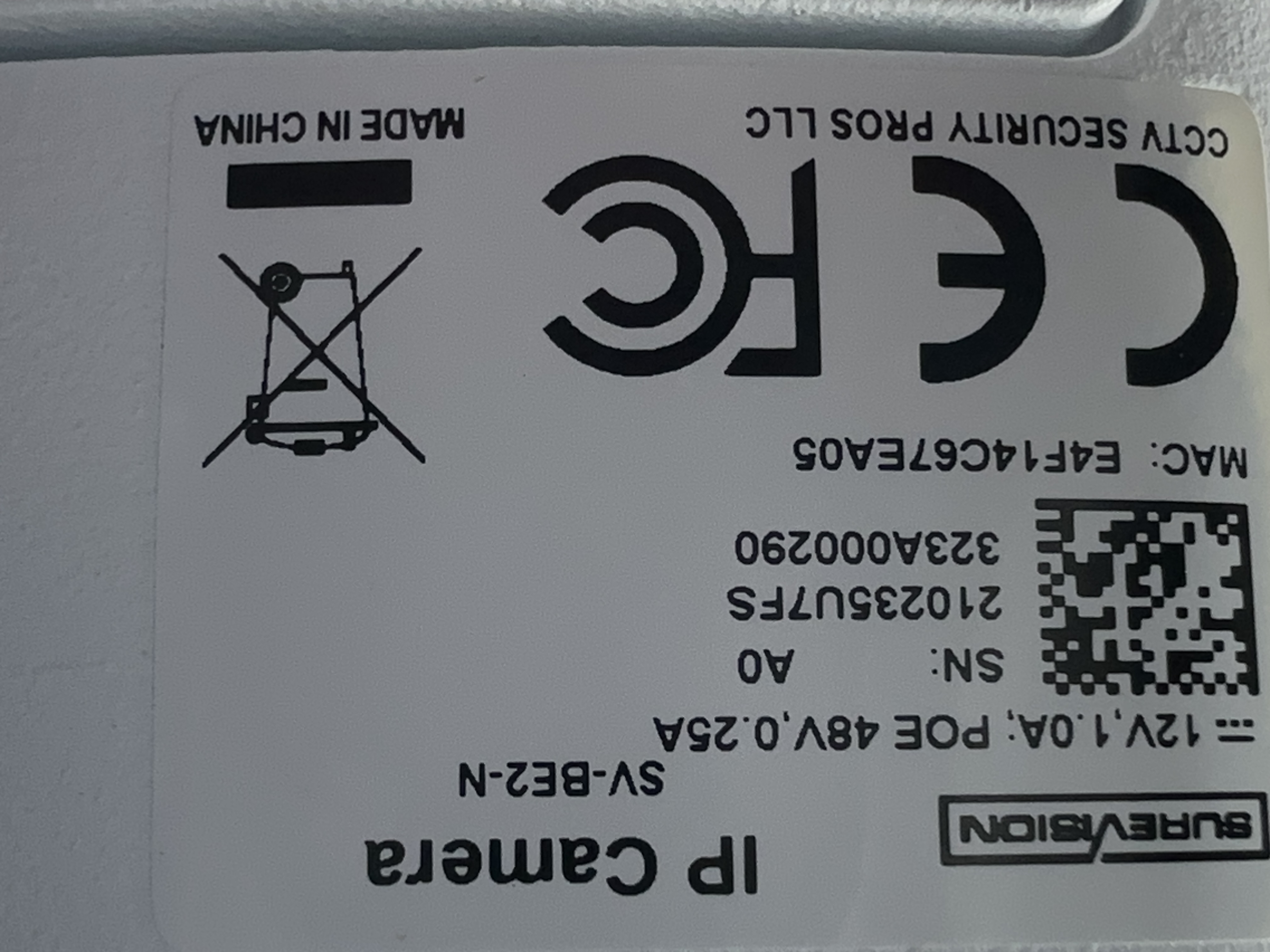 (SV-BE2-N) Green Line - 2MP Infrared Bullet IP Camera / BS829