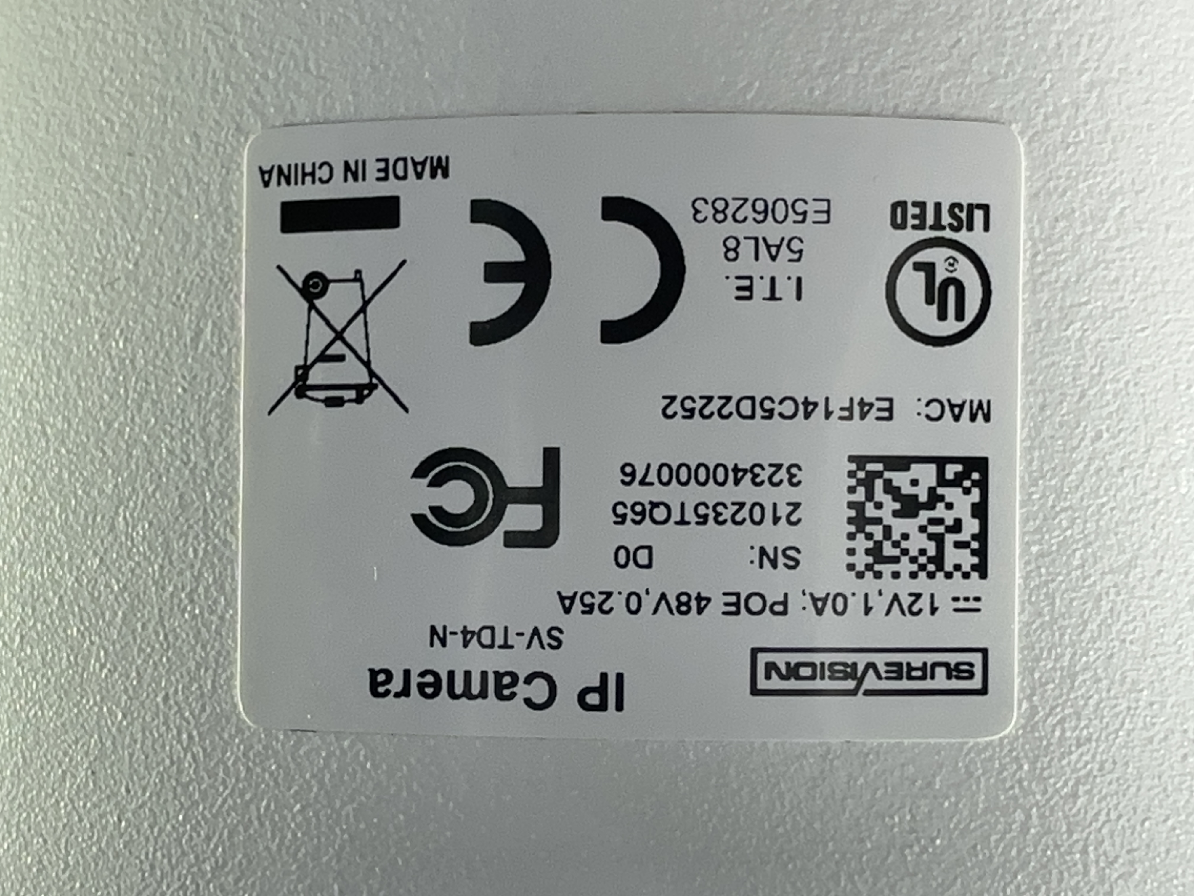 (SV-TD4-N) Green Line - 4MP Infrared Turret Dome IP Camera / BS837
