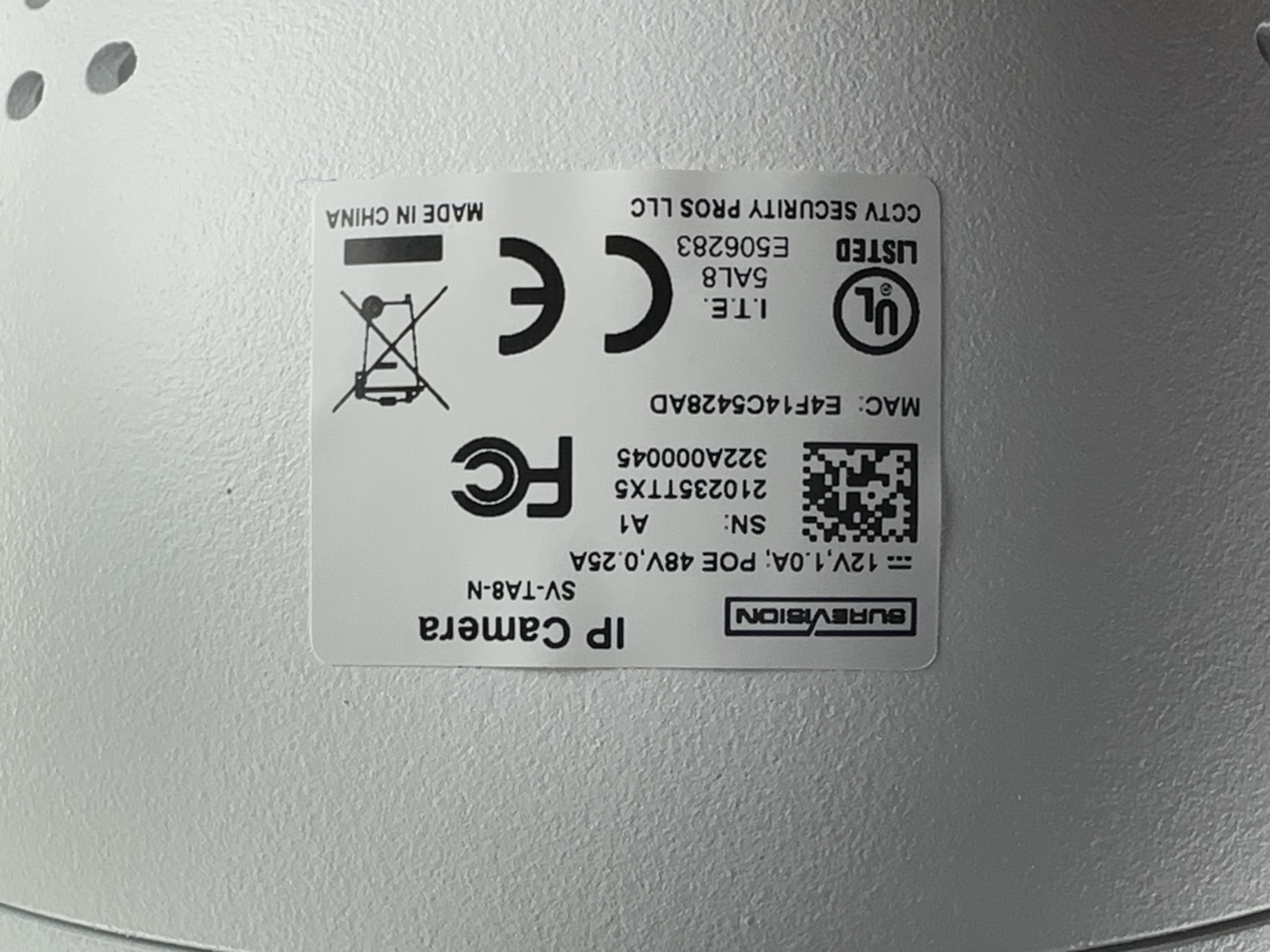 (SV-TA8-N) Green Line - 4K Active Deterrence Turret Dome IP Camera / BS856