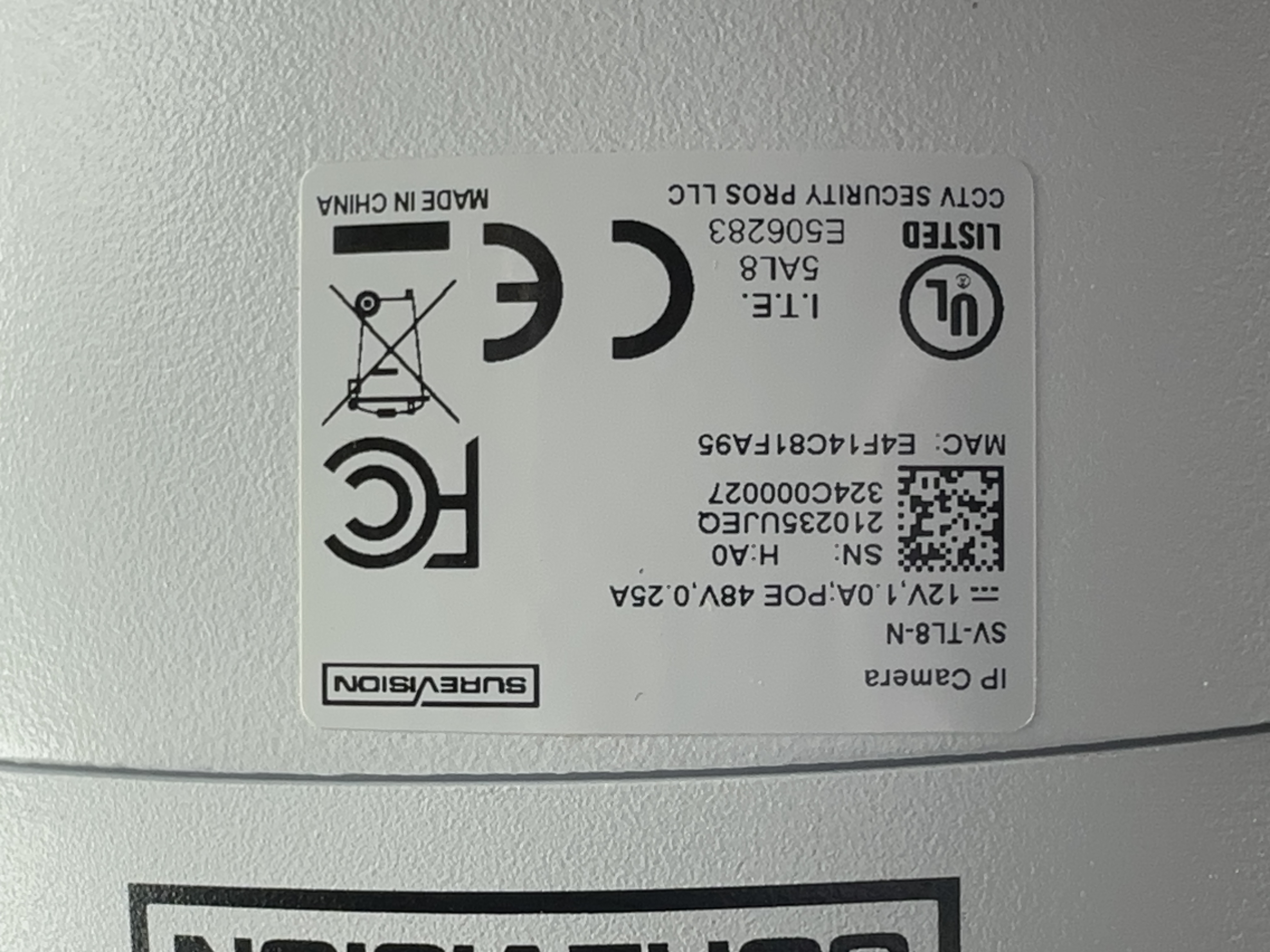 (SV-TL8-N) Green Line - 4K Full Color Night Vision Turret Dome IP Camera / BS858