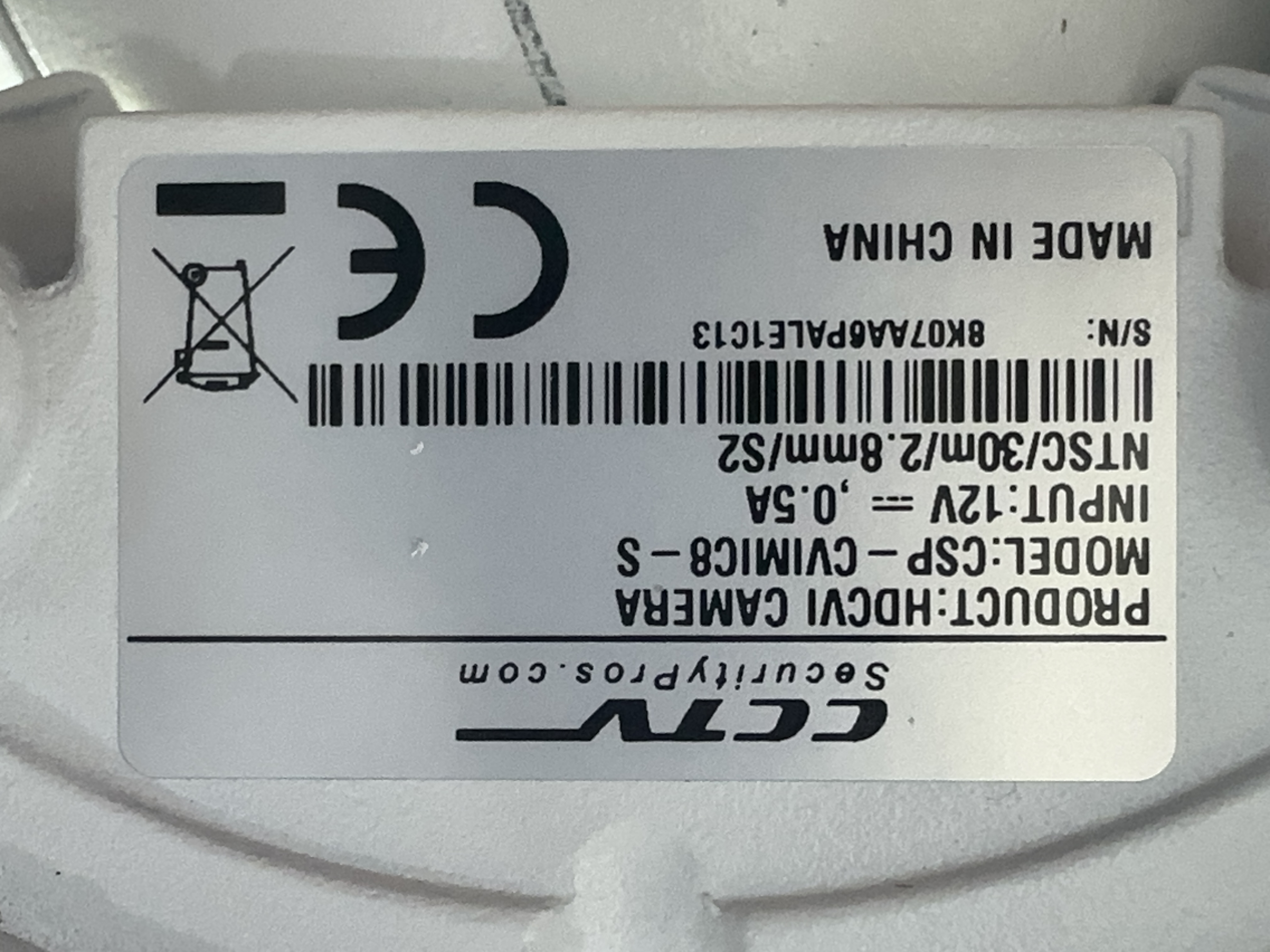 (CSP-CVIMIC8-S) Black LIne - HD over Coax 4K Infrared Bullet Camera / BS871