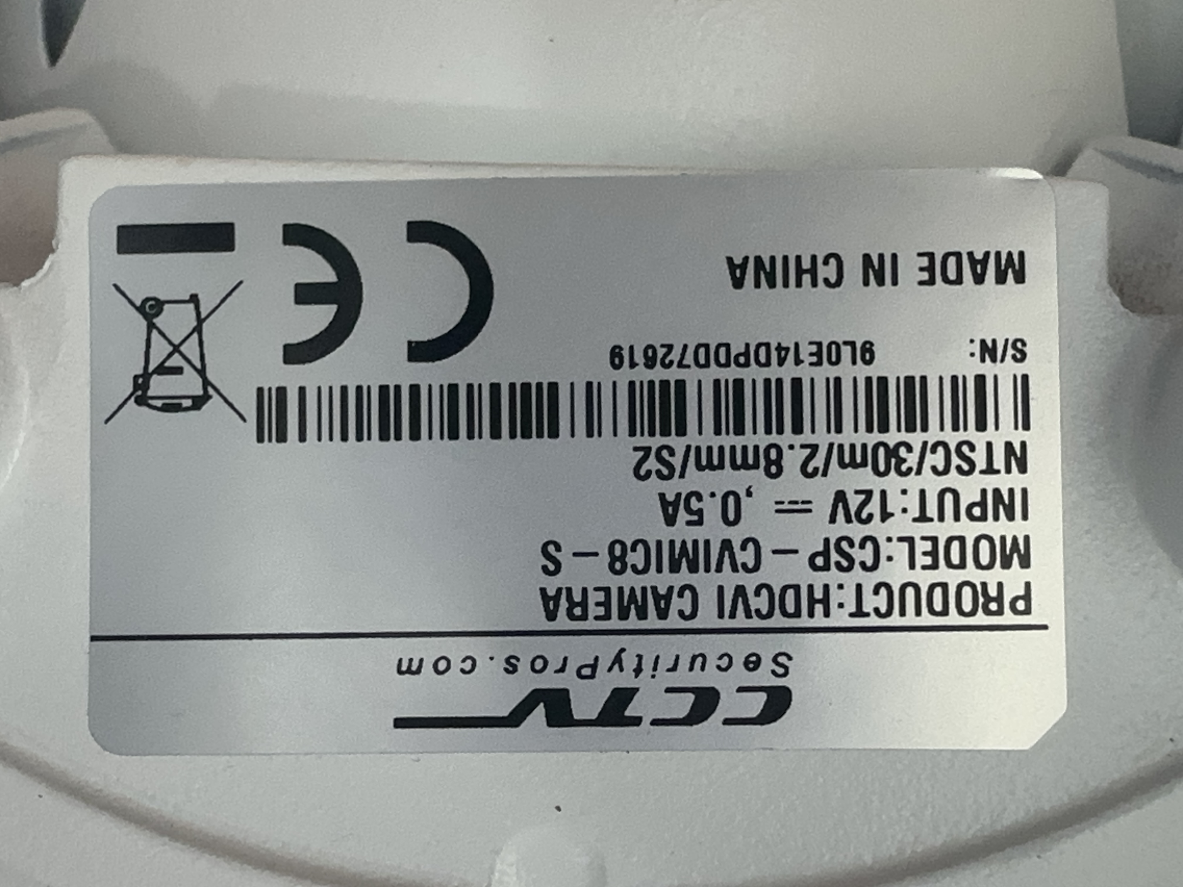 (CSP-CVIMIC8-S) Black LIne - HD over Coax 4K Infrared Bullet Camera / BS873