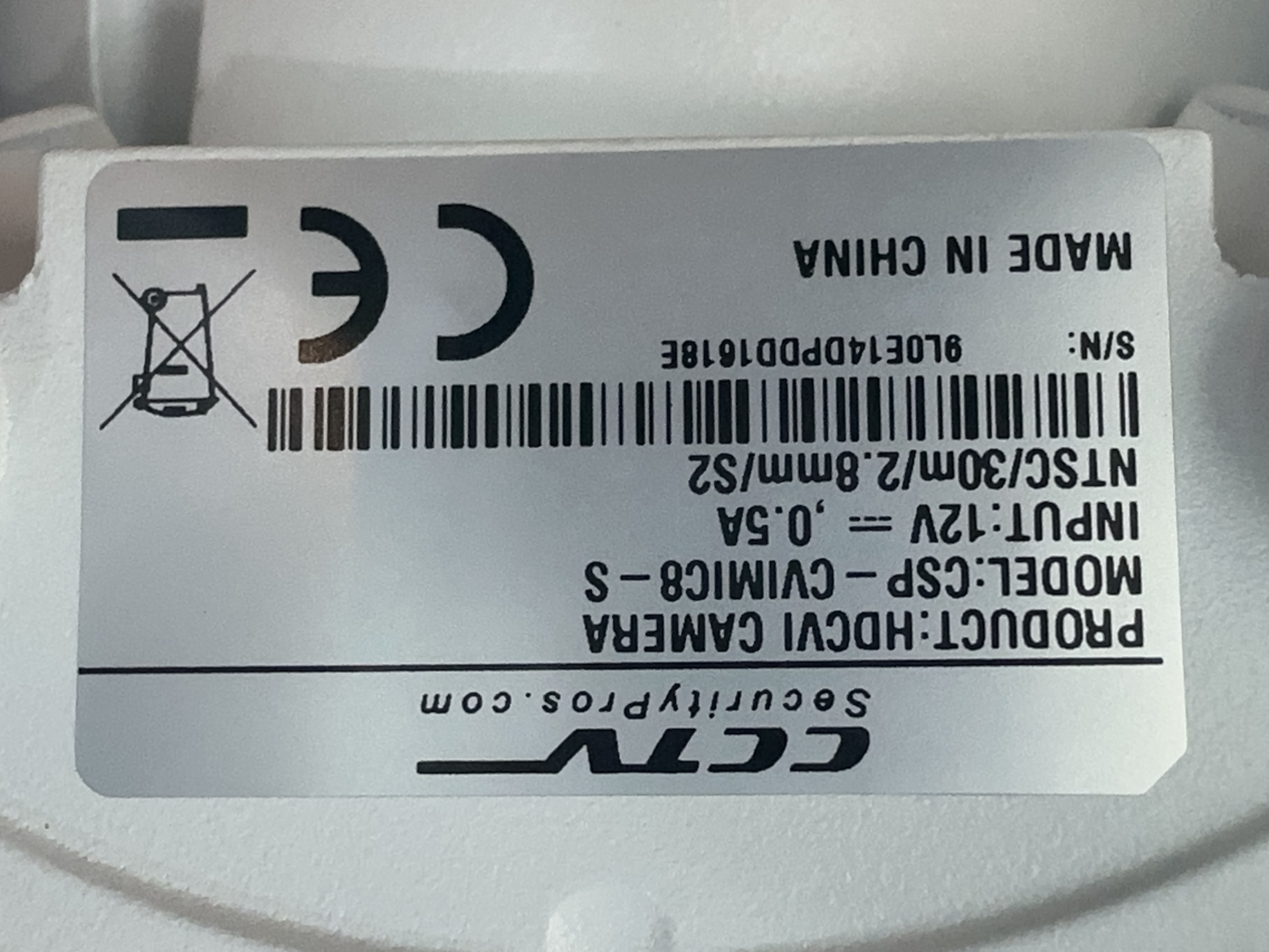 (CSP-CVIMIC8-S) Black LIne - HD over Coax 4K Infrared Bullet Camera / BS874