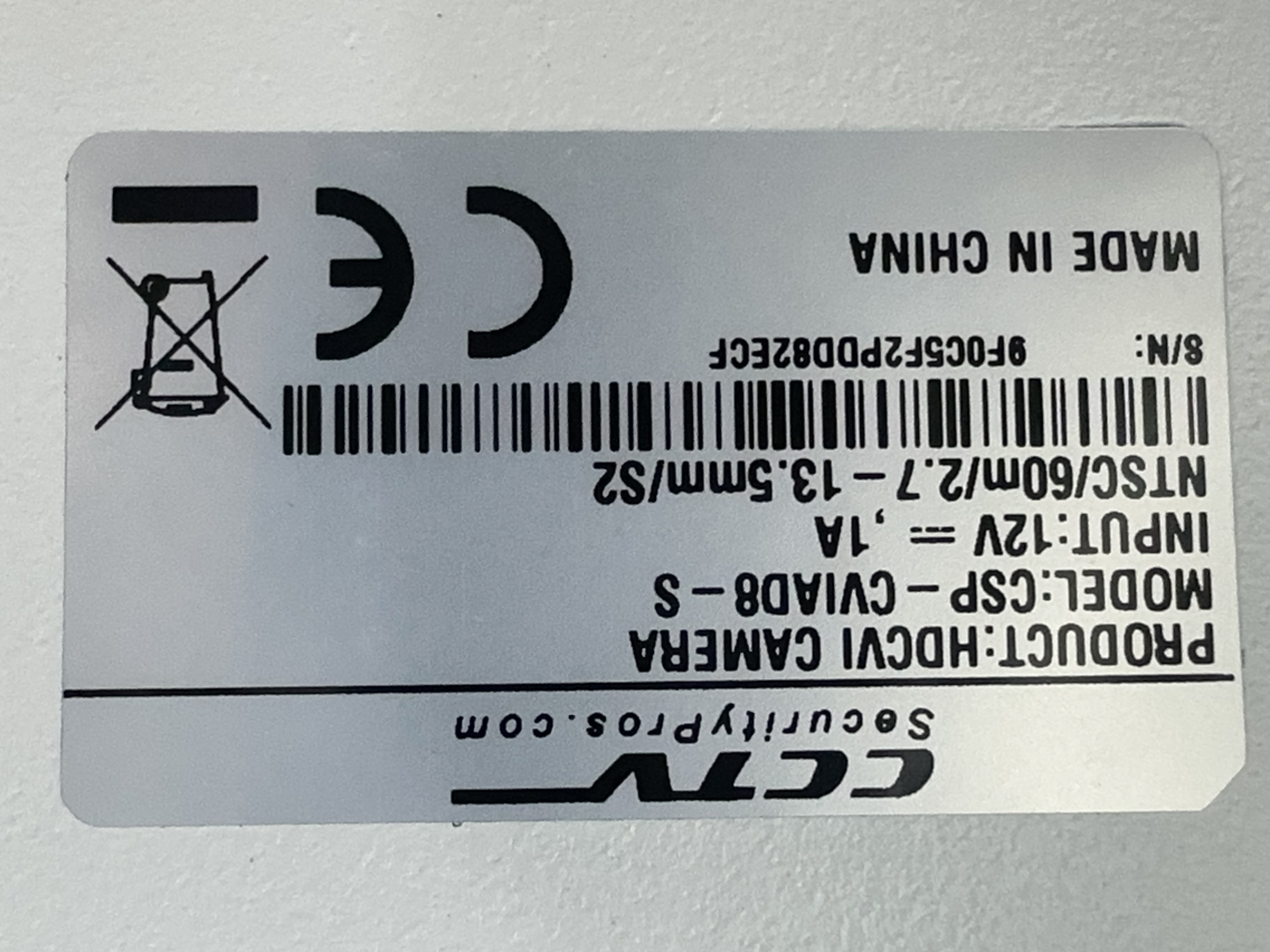 (CSP-CVIAD8-S) Black LIne - HD over Coax 4K Infrared Vandal Dome with Adjustable Lens / BS917