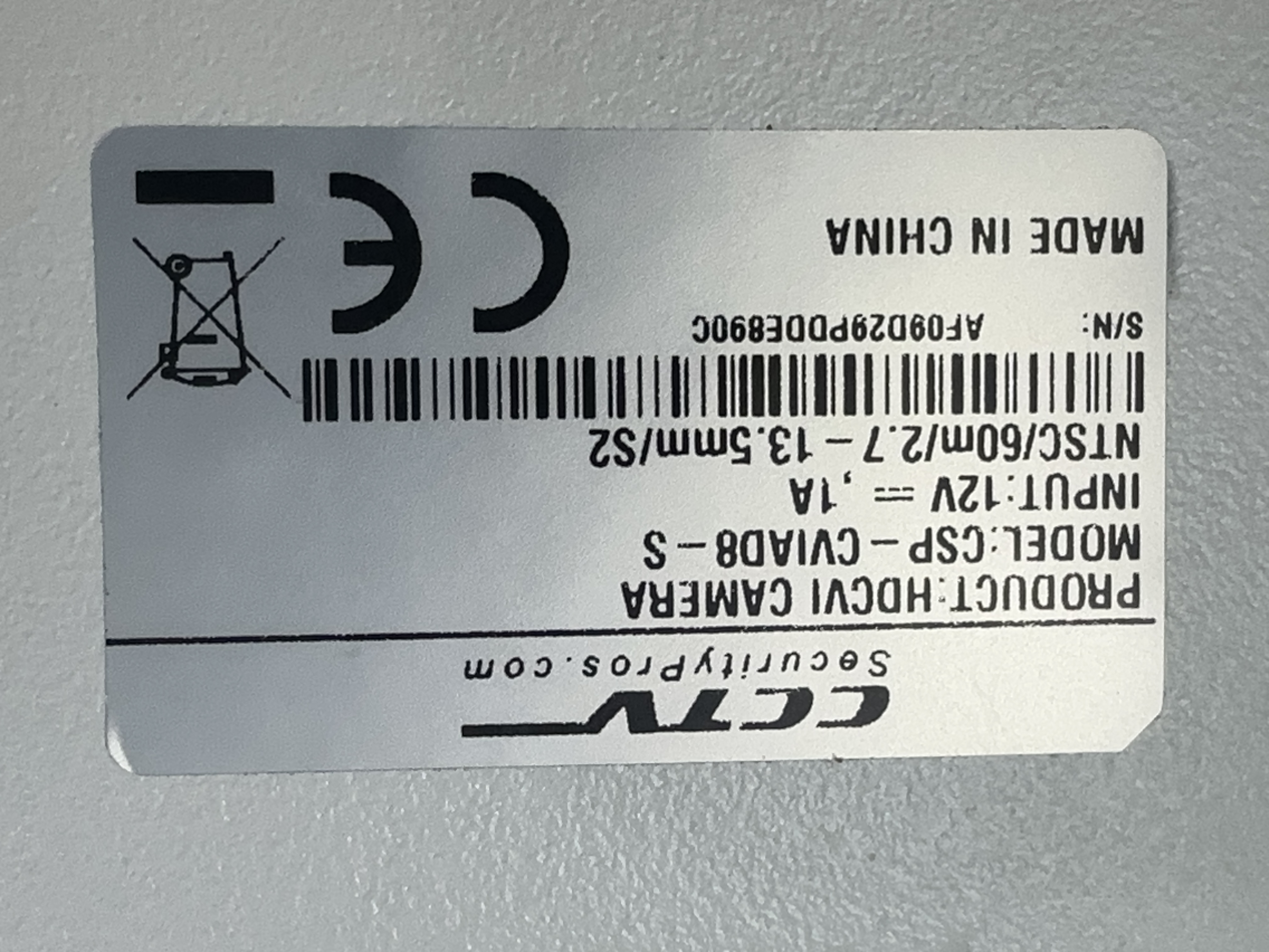 (CSP-CVIAD8-S) Black LIne - HD over Coax 4K Infrared Vandal Dome with Adjustable Lens / BS918
