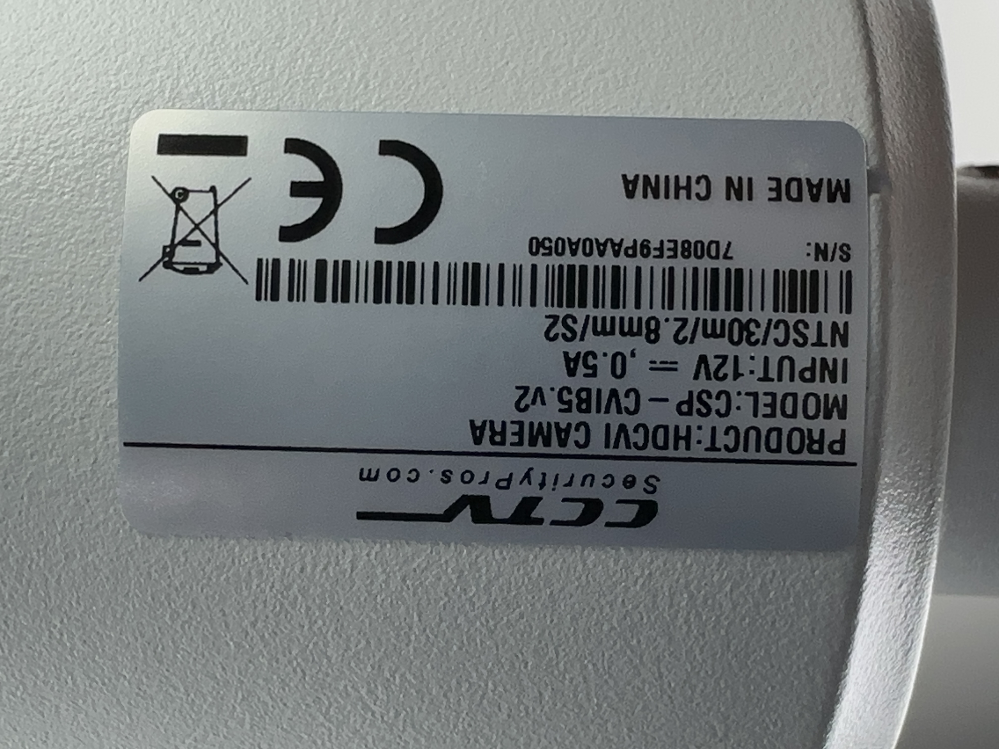 (CSP-CVIB5.V2) Black LIne - HD over Coax 5MP Infrared Bullet Camera / BS934