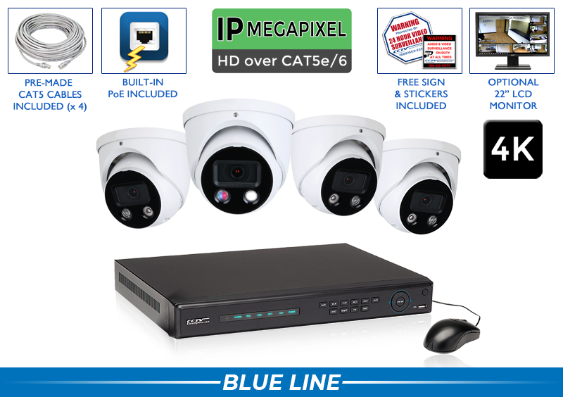 4K NVR IP System with 4K Cameras 