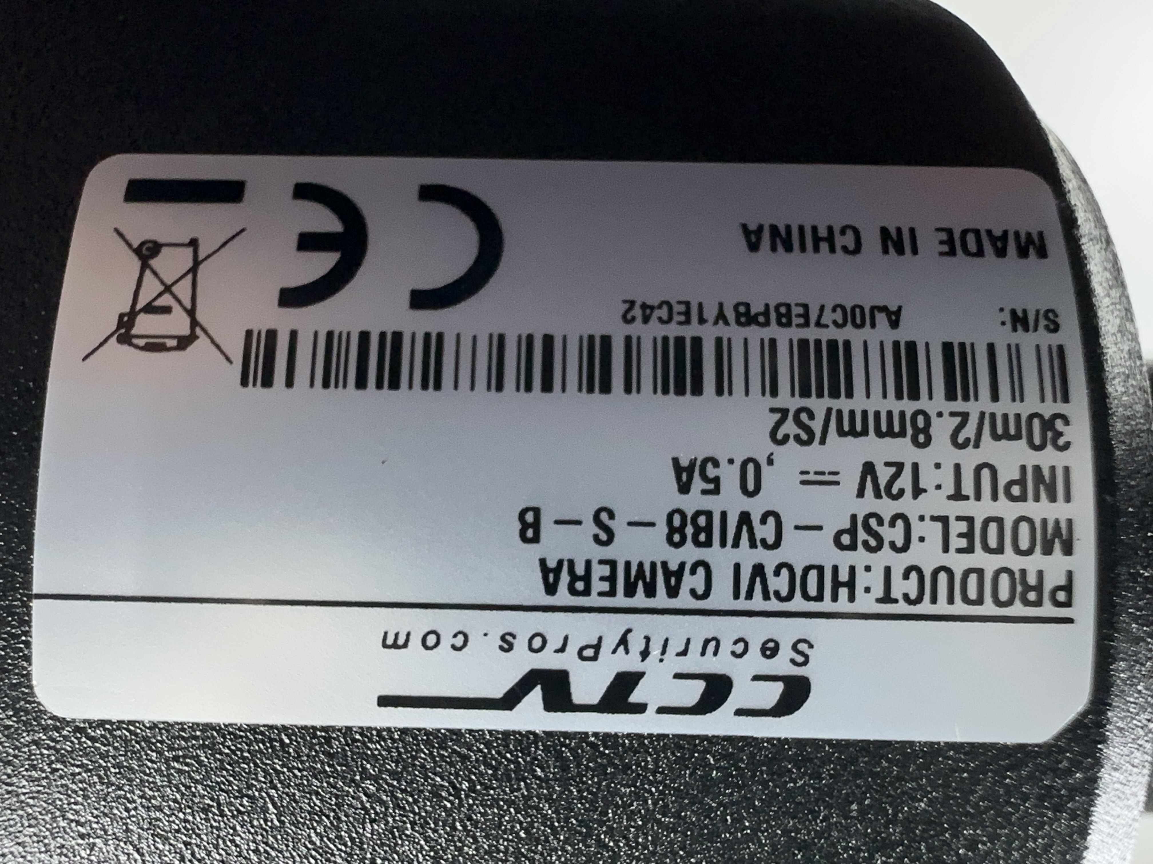 (CSP-CVIB8-S) Black LIne - HD over Coax 4K Infrared Bullet Camera / BS1003