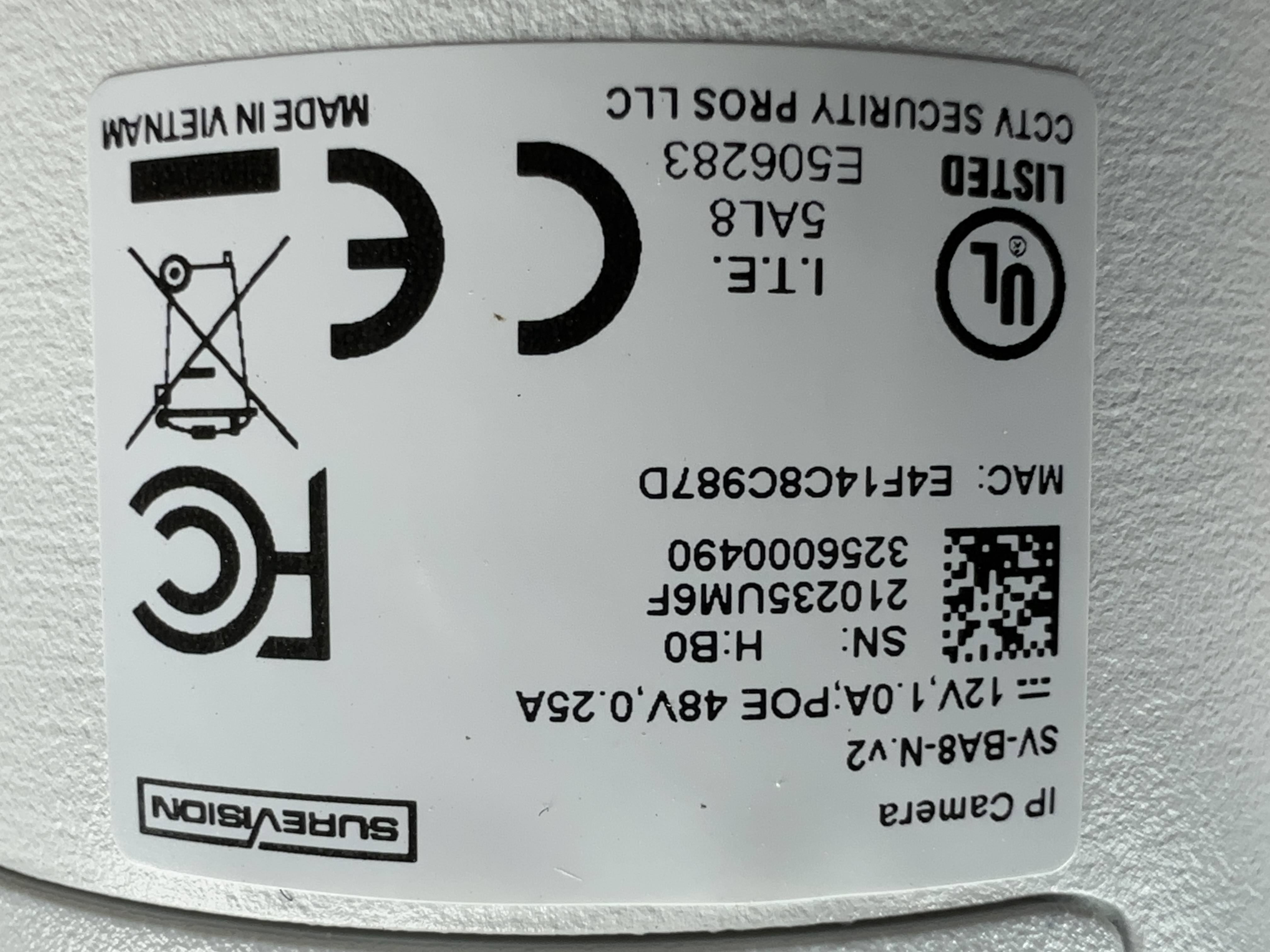 (SV-BA8-N) Green Line - 4K Infrared Bullet IP Camera / BS1004