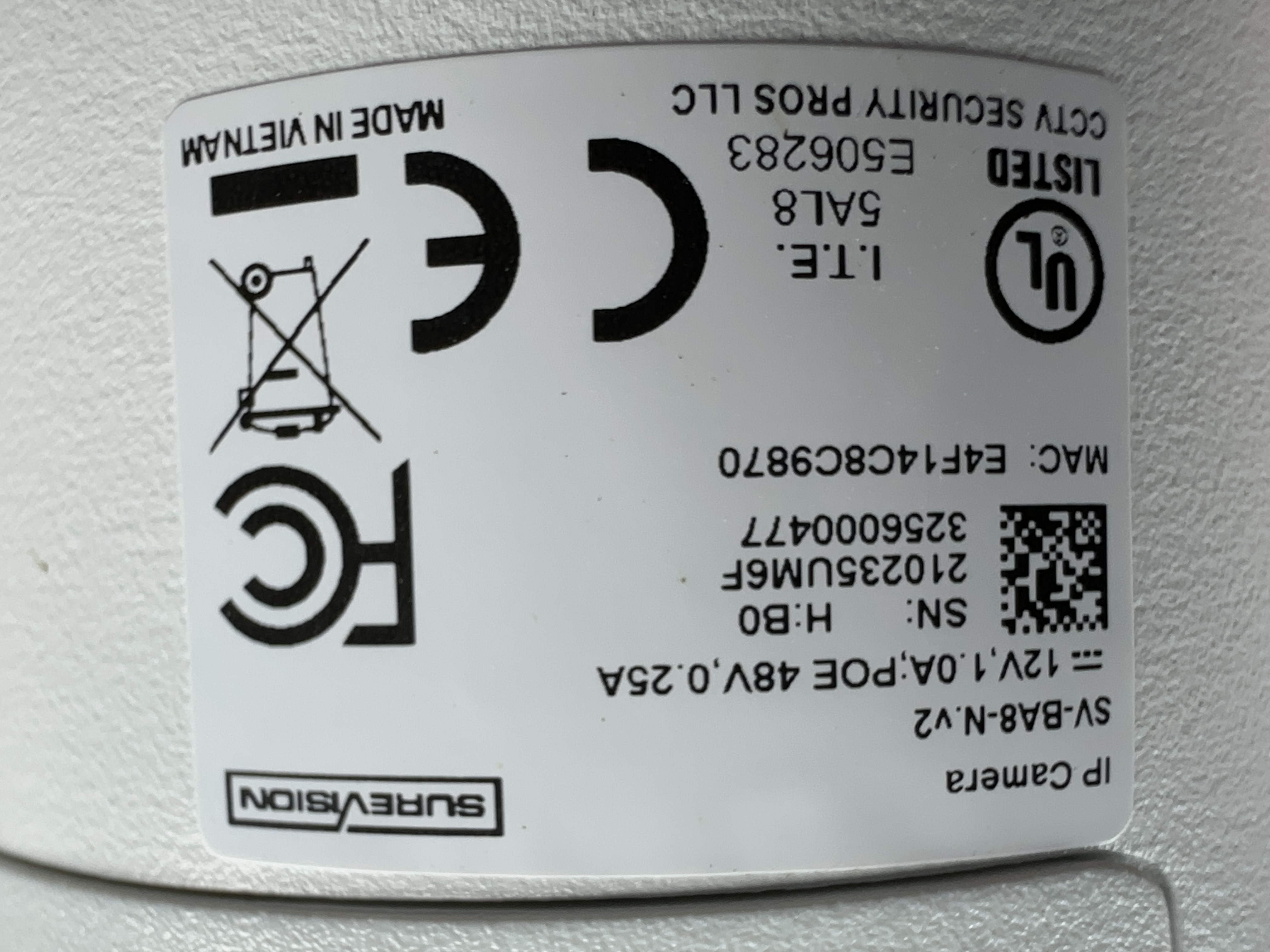 (SV-BA8-N) Green Line - 4K Infrared Bullet IP Camera / BS1005