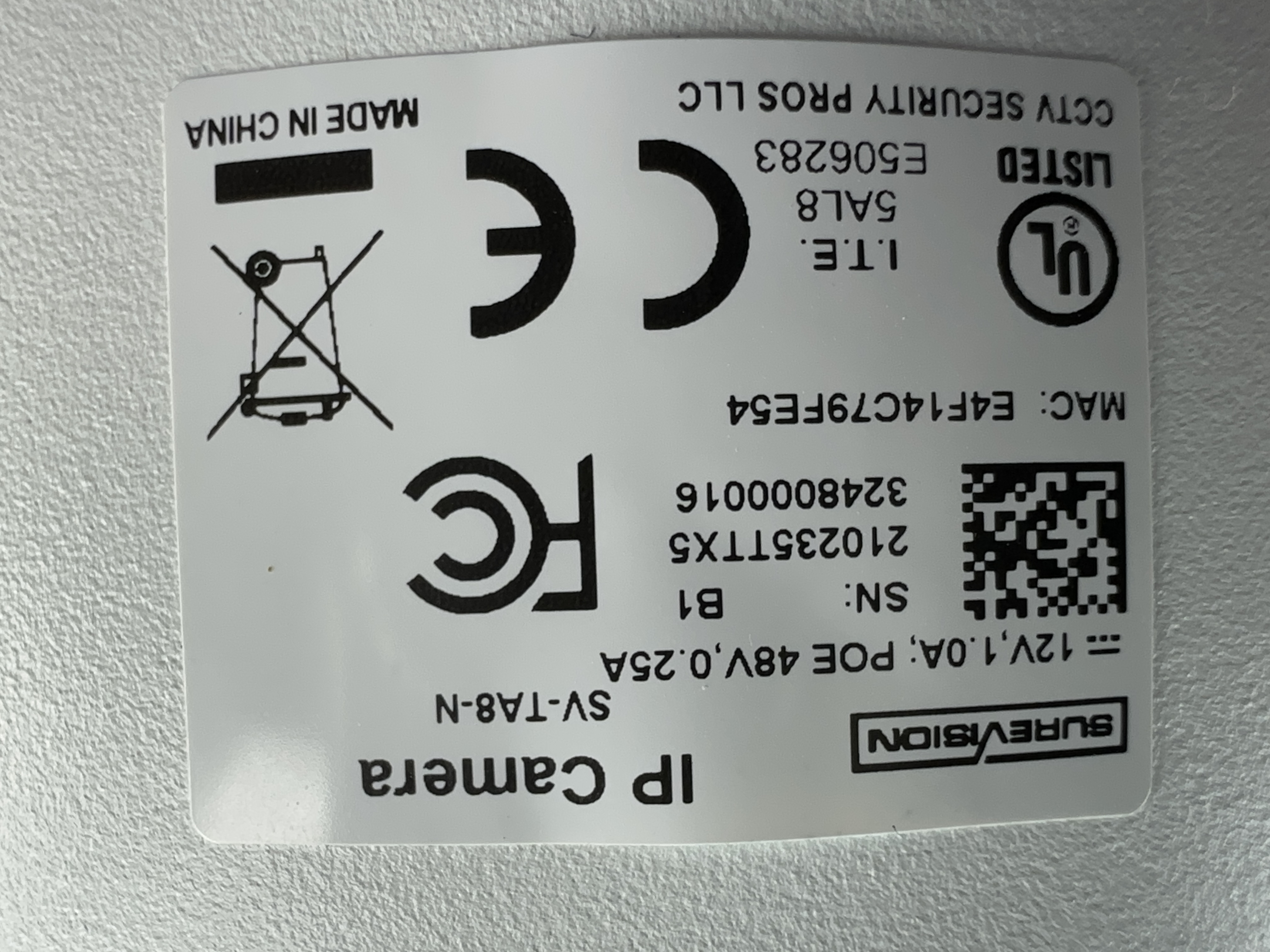 (SV-TA8-N) Green Line - 4K Active Deterrence Turret Dome IP Camera / BS1013