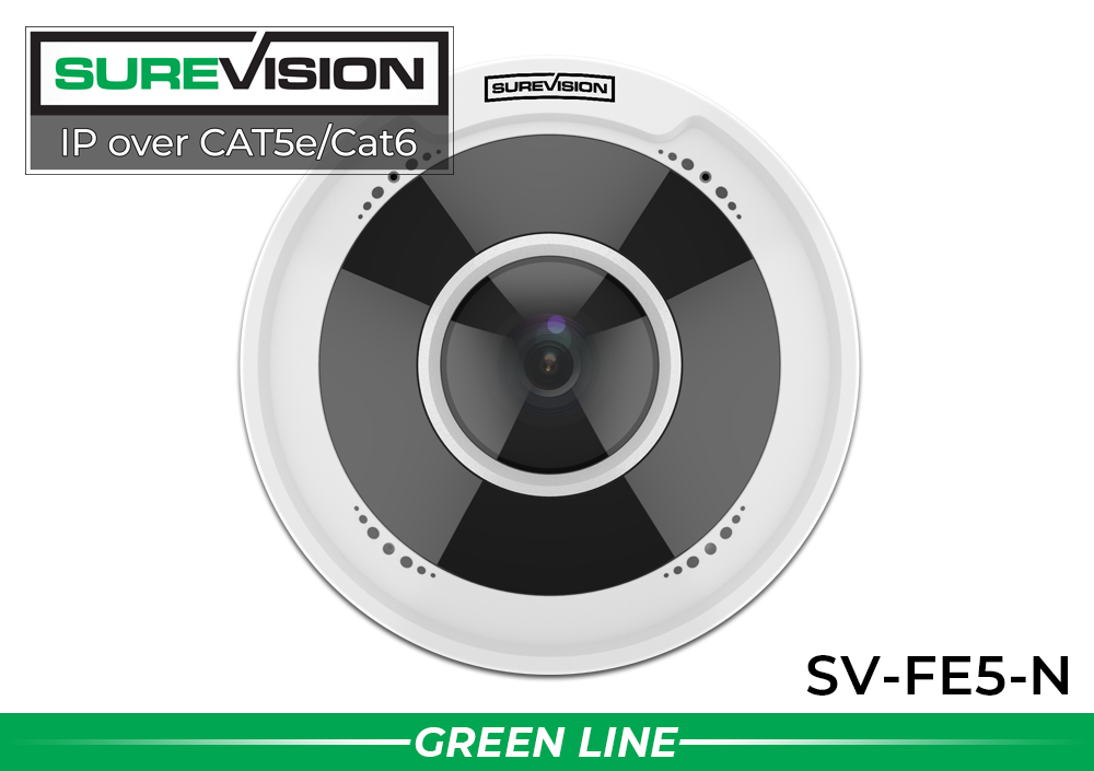 5MP Fisheye Dome POE Camera | 360 Degree Panoramic Security Camera | SV-FE5-N 
