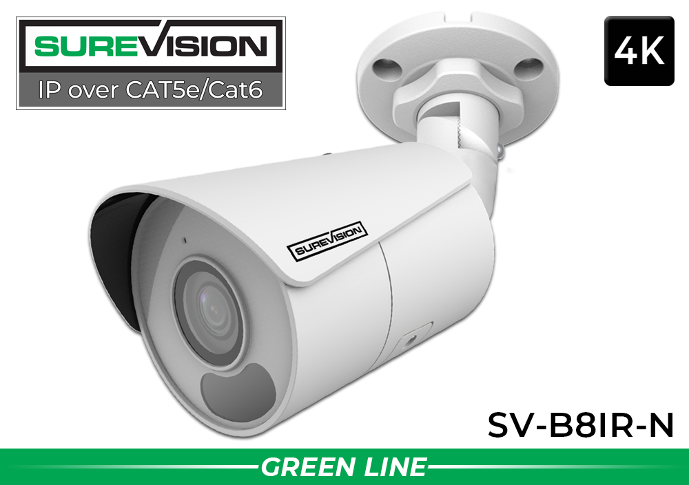 4K IP Security Camera with Audio & Night Vision | SV-B8IR-N
