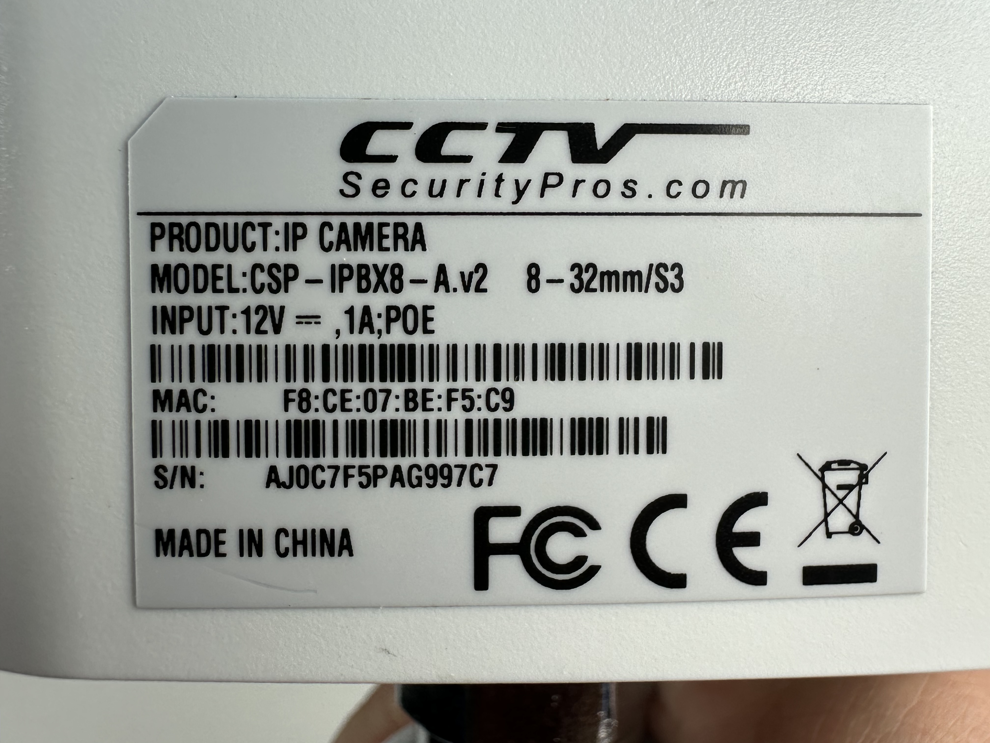 (CSP-IPBX8-A) Blue Line - 4K Long Range Bullet with 8-32mm Lens and Night Vision / BS1028