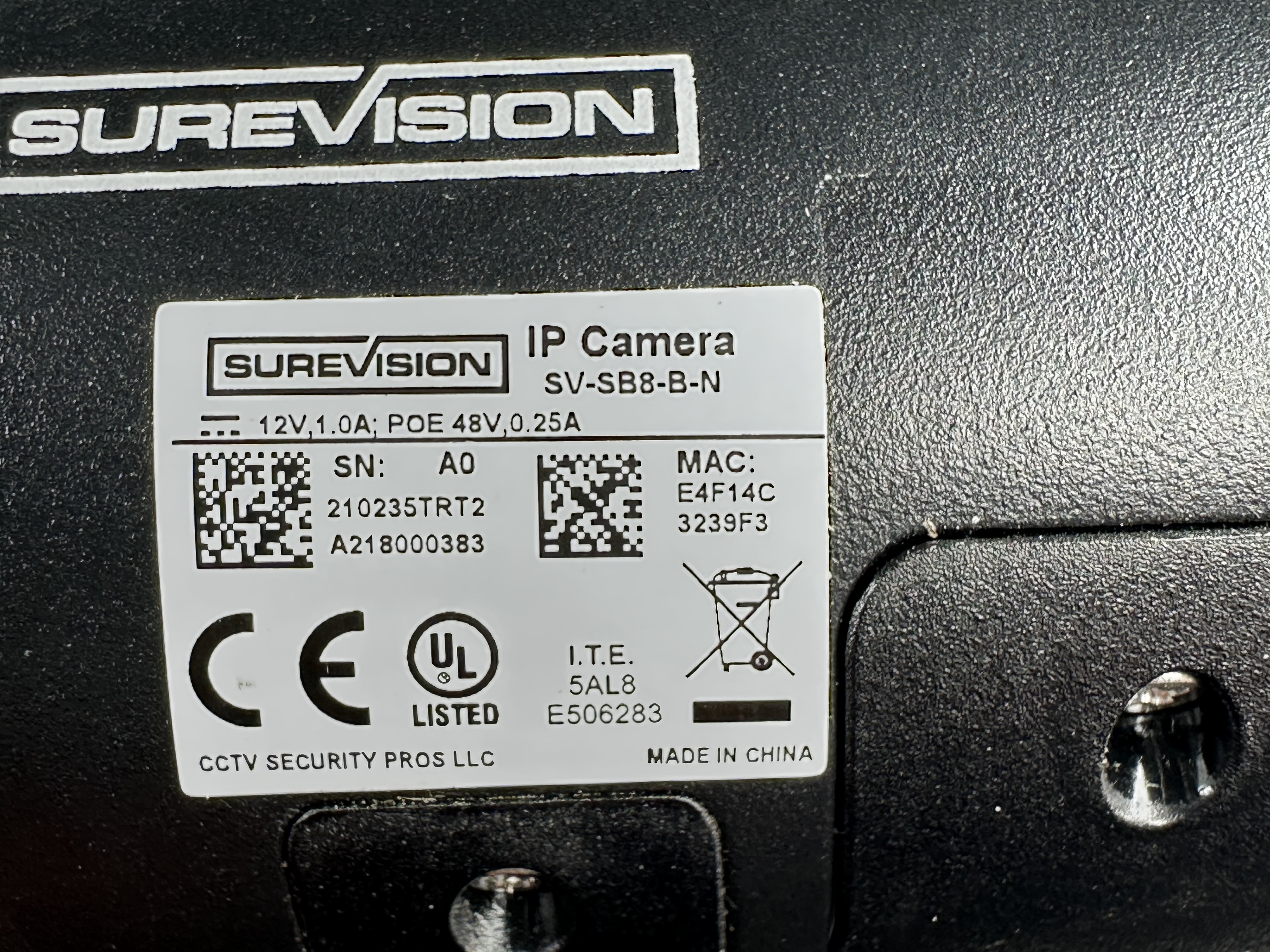 (SV-SB8-B-N) Green Line - 4K Active Deterrence Bullet IP Camera / BS1032