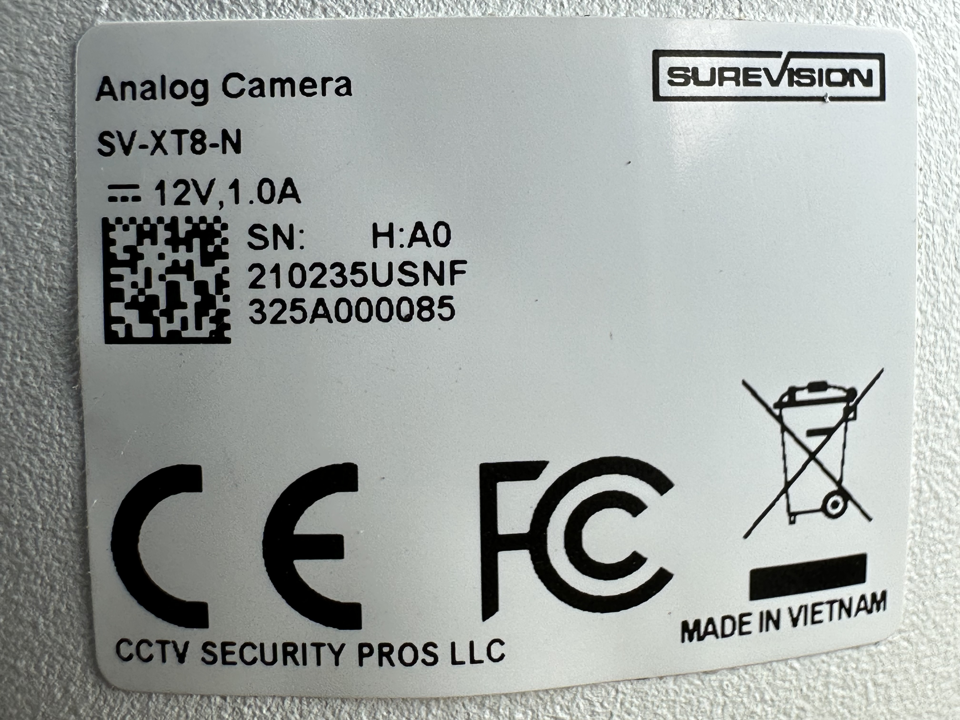 (SV-XT8-N) Green Line - Coax 4K CCTV Turret Security Camera with Audio / BS1044