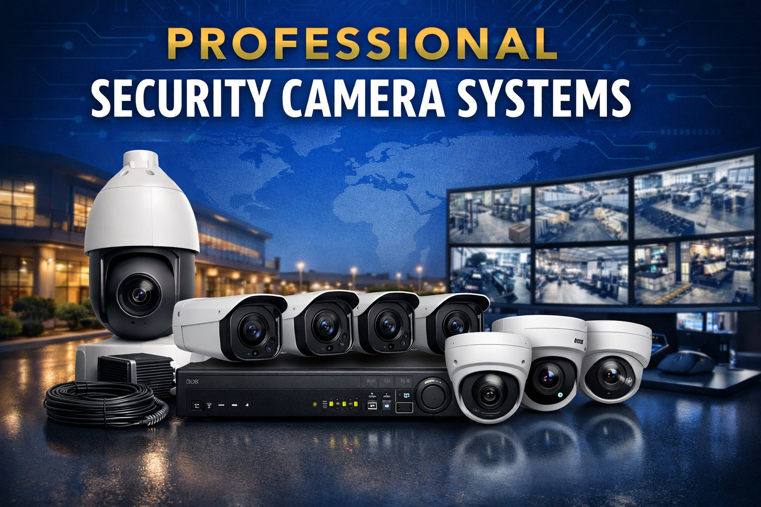 Professional Security Camera Systems Explained: Business vs. Wi-Fi Cameras