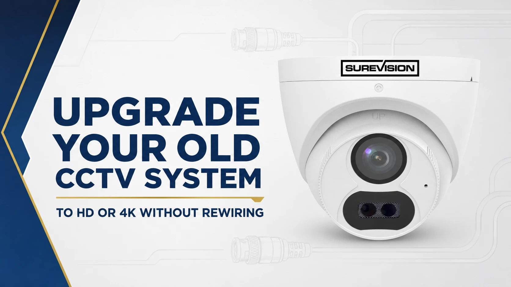 How to Upgrade an Old CCTV Camera System to HD or 4K Without Rewiring