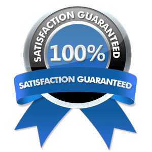 100% satisfaction guarantee ribbon