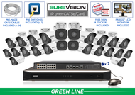 24 Camera IP System with 32 Channel NVR / 24IPBE2-N