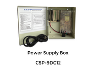 DC 9 PORT, 12 AMP Multiple Output Power Supply Box