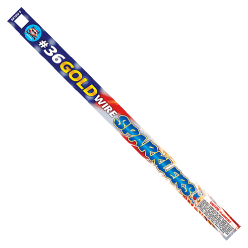 36in Wire Sparklers - Gold