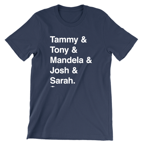 And And And... (Unisex & Women's Navy Tee)