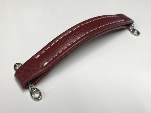 Burgundy Red PU Leather Handle