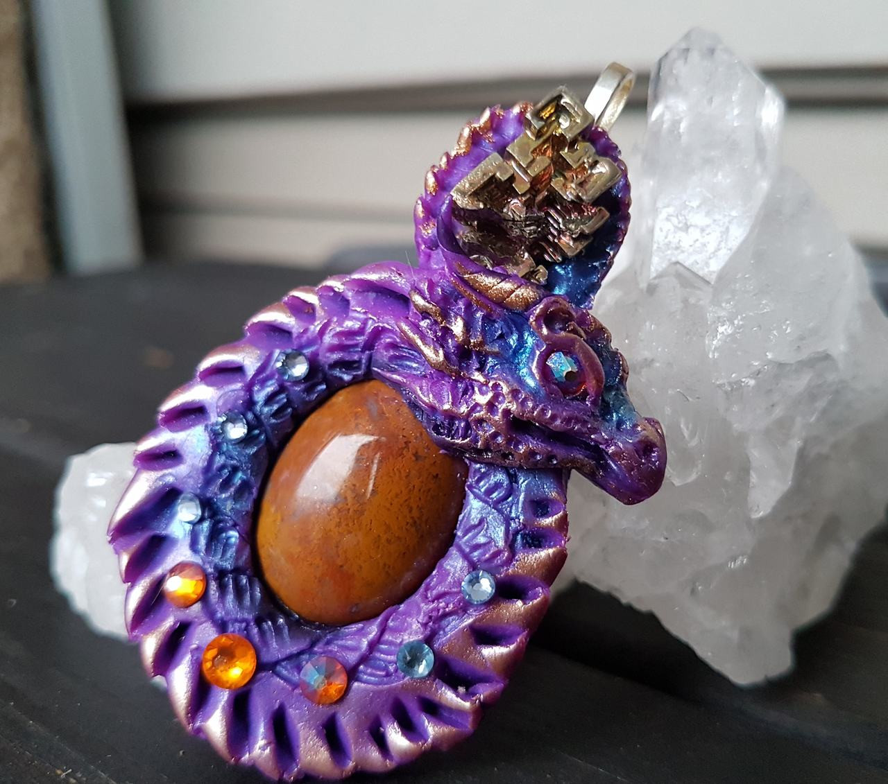 Dragon's Breath Opal Vintage Pendant Necklace – My Mystic Gems