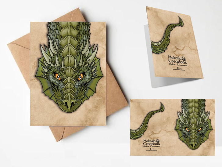 Dragon Greeting Card Print 11