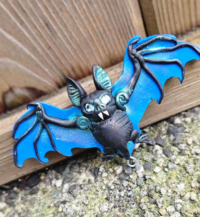 Blue Bat Ornament