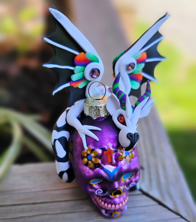 The Dead Dragon with Skull Ornament Purple