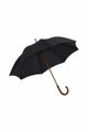Gents Beechwood Ince Umbrella - Black - Whangee handle