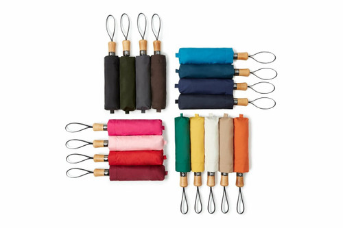 Small auto-open auto-close  folding umbrella - classic colours