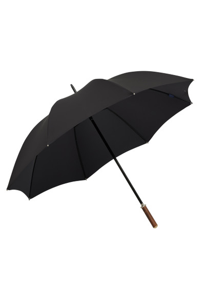 Sturdy 30" James Ince Golf Umbrella - black - Straight Chestnut Handle