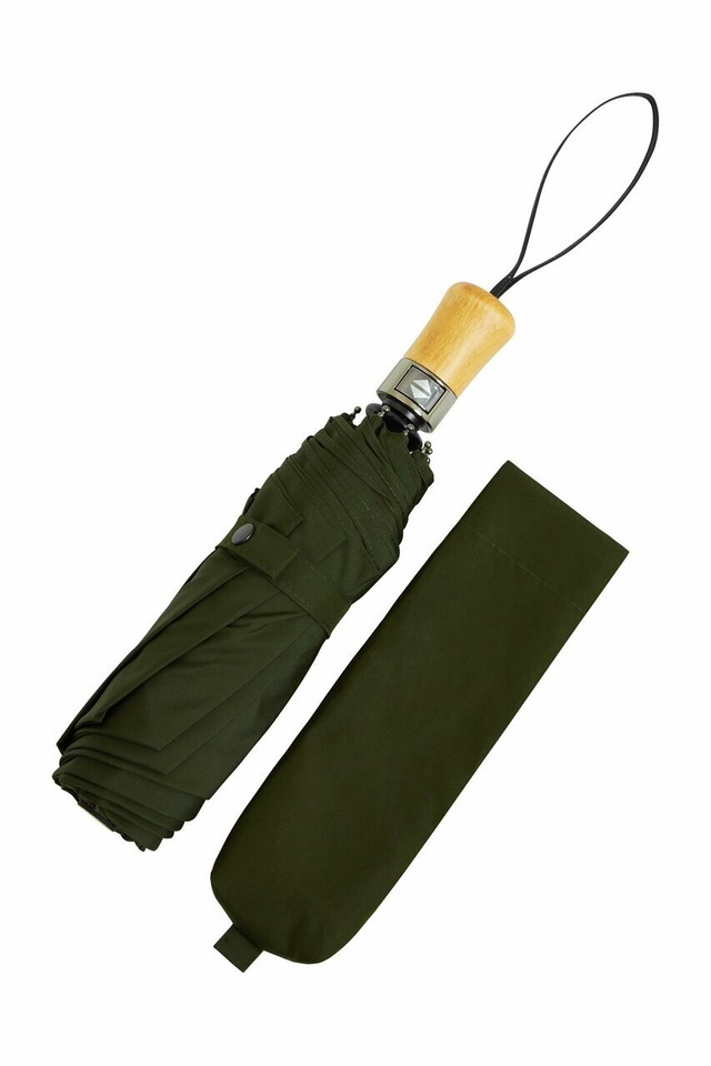Small auto-open auto-close  folding umbrella - Dark Forest Green