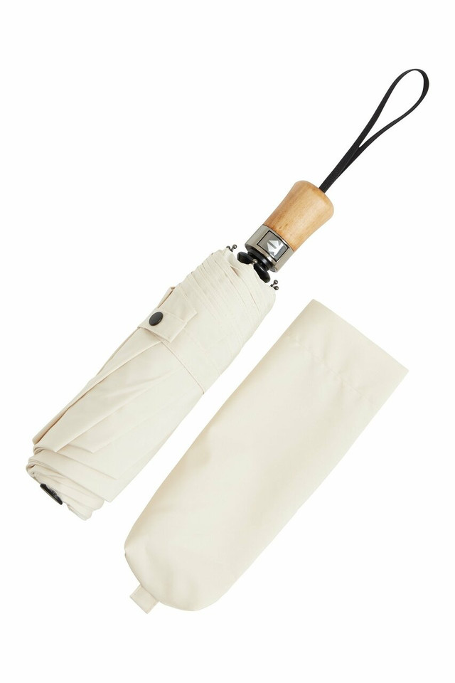 Small auto-open auto-close  folding umbrella - Ivory