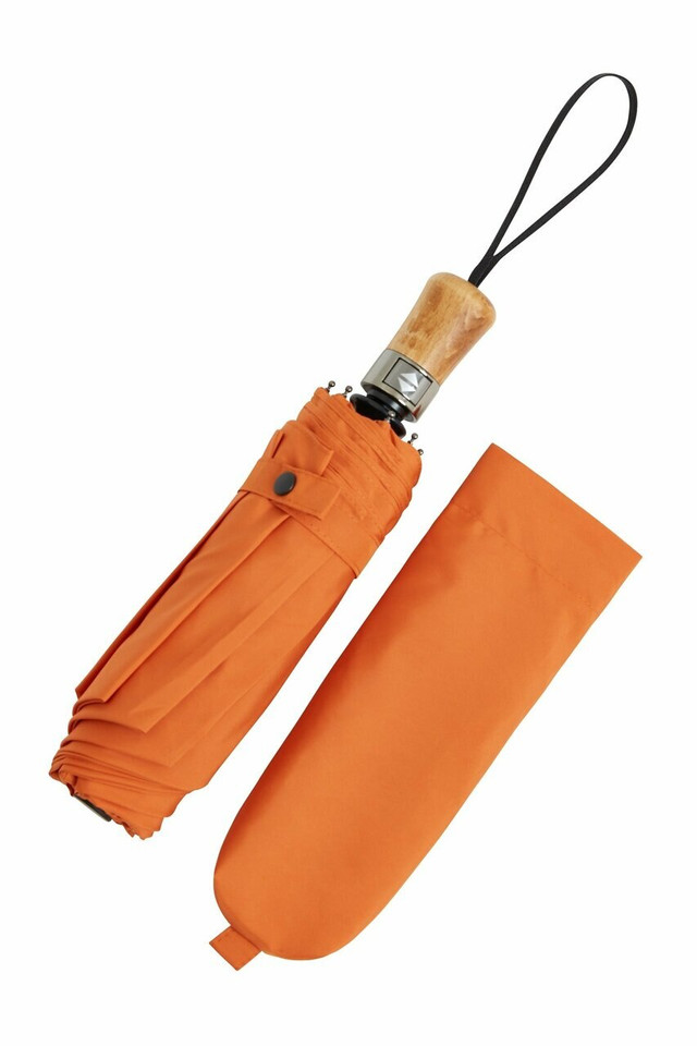 Small auto-open auto-close  folding umbrella - Orange