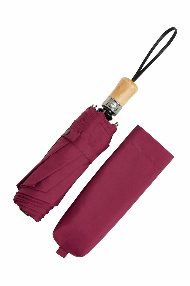 Small auto-open auto-close  folding umbrella - Wine